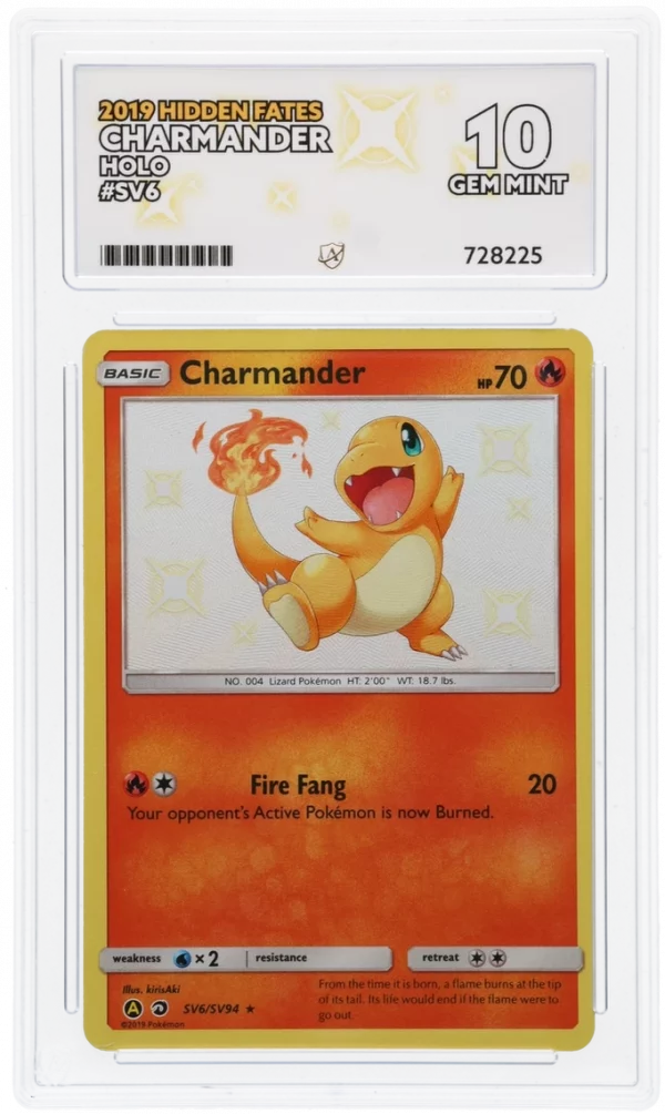 Charmander - Hidden Fates ACE 10 Gem Mint